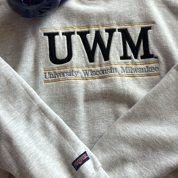 Jansport heavy weight sweatshirt UWMilwaukee + XLarge bowl Campus Store Lot - Picture 2 of 16